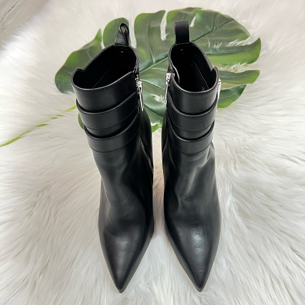 Michael Kors Amal Leather Ankle Bottle Black ✨brand new ✨No box - Picture 3 of 8